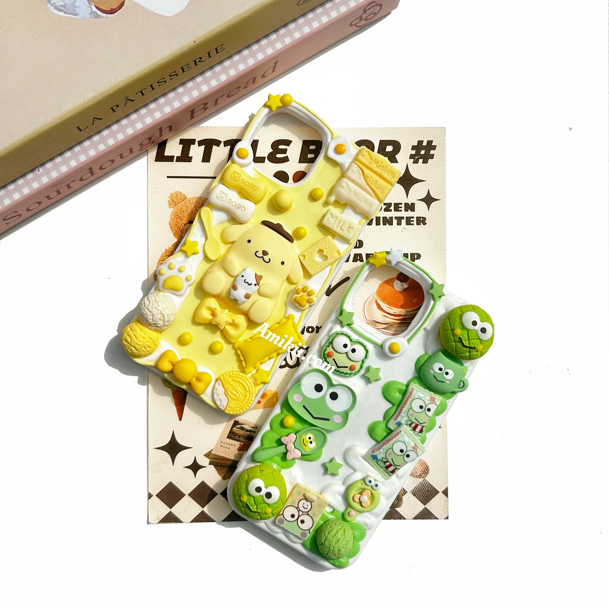 Keroppi / Pompom Purin Decoden Cream Phone Case Iphone Samsung Case