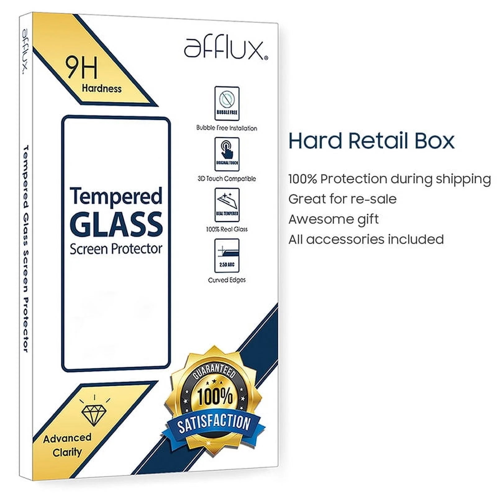 Full Cover Tempered Glass Screen Protector for Samsung Galaxy S8 plus (3-Pack, Clear)